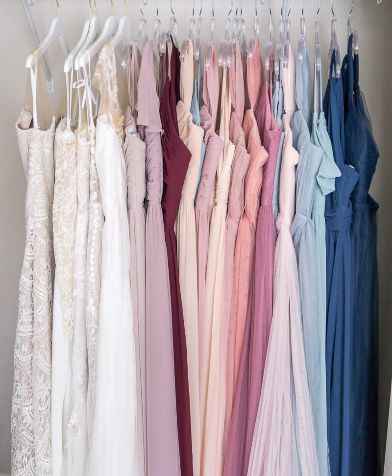 Shop Revelry bridesmaids dresses, online bridesmaids dresses, at home try on session bridesmaids dresses, different bridesmaids dress colors and styles, Revelry review