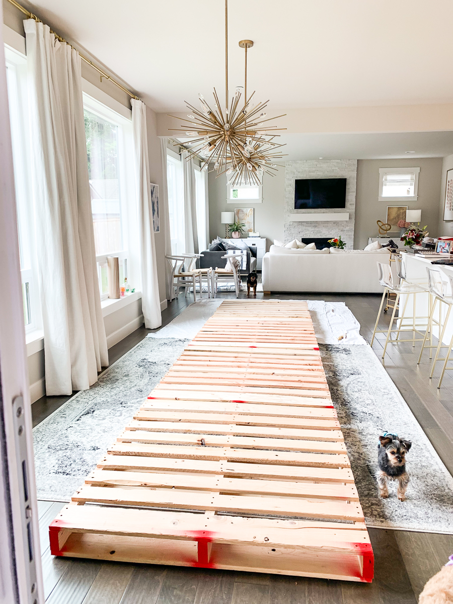 Picnic bridal shower with wood pallets