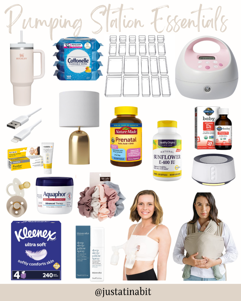 nursing essentials, breast pumping station