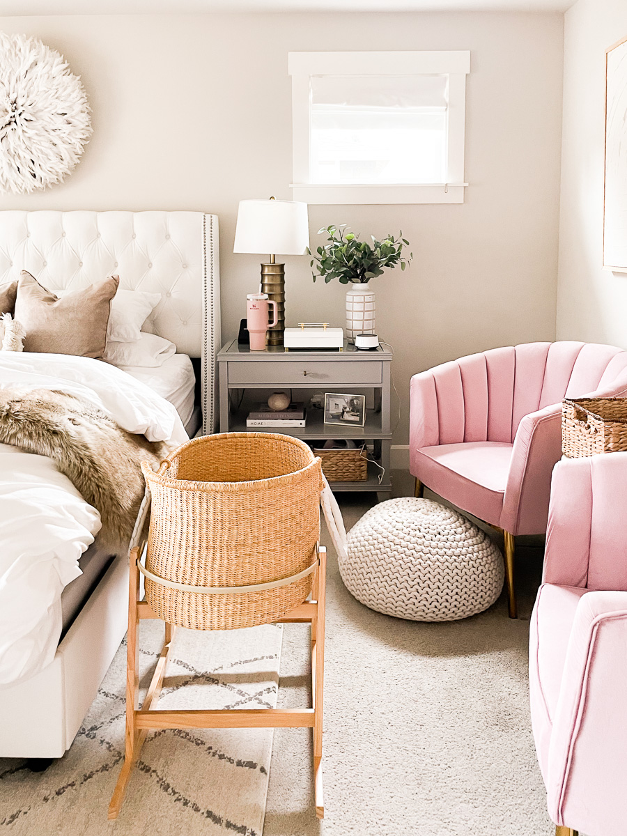 setting up bedroom to cosleep with baby, bedroom setup for first six months with baby